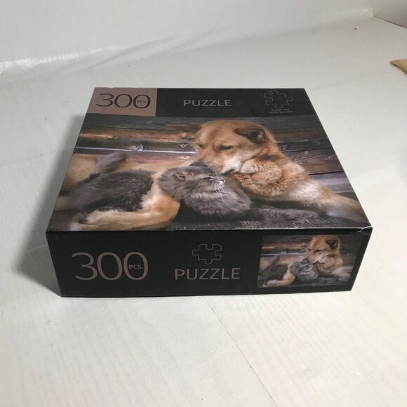 Pet Pals 300-Piece Jigsaw Puzzle With Cute Dog & Cat Image Sealed Durable Fit - Picture 5 of 5